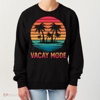 Vacay Mode Coconut Palm Trees Retro Tropical Summer Vibes Cute Gift Women's Sweatshirt thumb 0