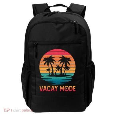 Vacay Mode Coconut Palm Trees Retro Tropical Summer Vibes Cute Gift Backpack