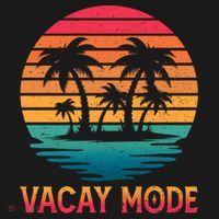 Vacay Mode Coconut Palm Trees Retro Tropical Summer Vibes Cute Gift Bucket Hat thumb 4