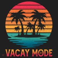 Vacay Mode Coconut Palm Trees Retro Tropical Summer Vibes Cute Gift Beanie thumb 2