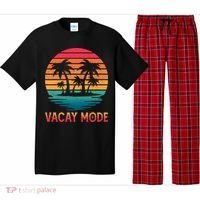 Vacay Mode Coconut Palm Trees Retro Tropical Summer Vibes Cute Gift Pajama Set thumb 0