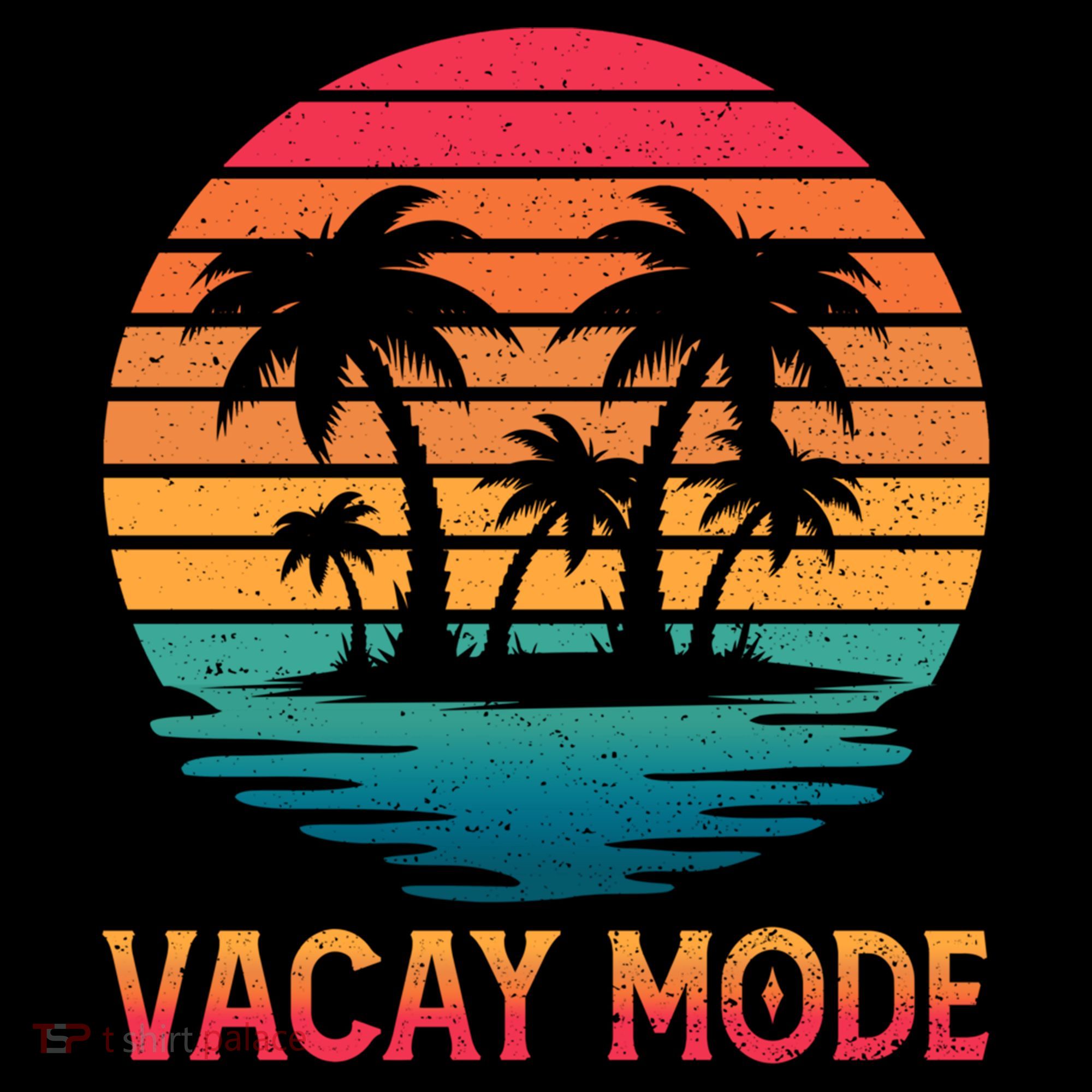 Vacay Mode Coconut Palm Trees Retro Tropical Summer Vibes Cute Gift Women's Hoodie