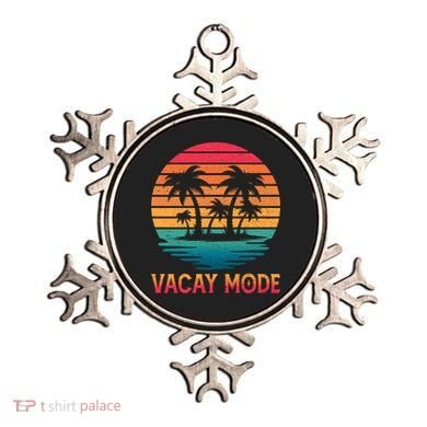 Vacay Mode Coconut Palm Trees Retro Tropical Summer Vibes Cute Gift Ornament