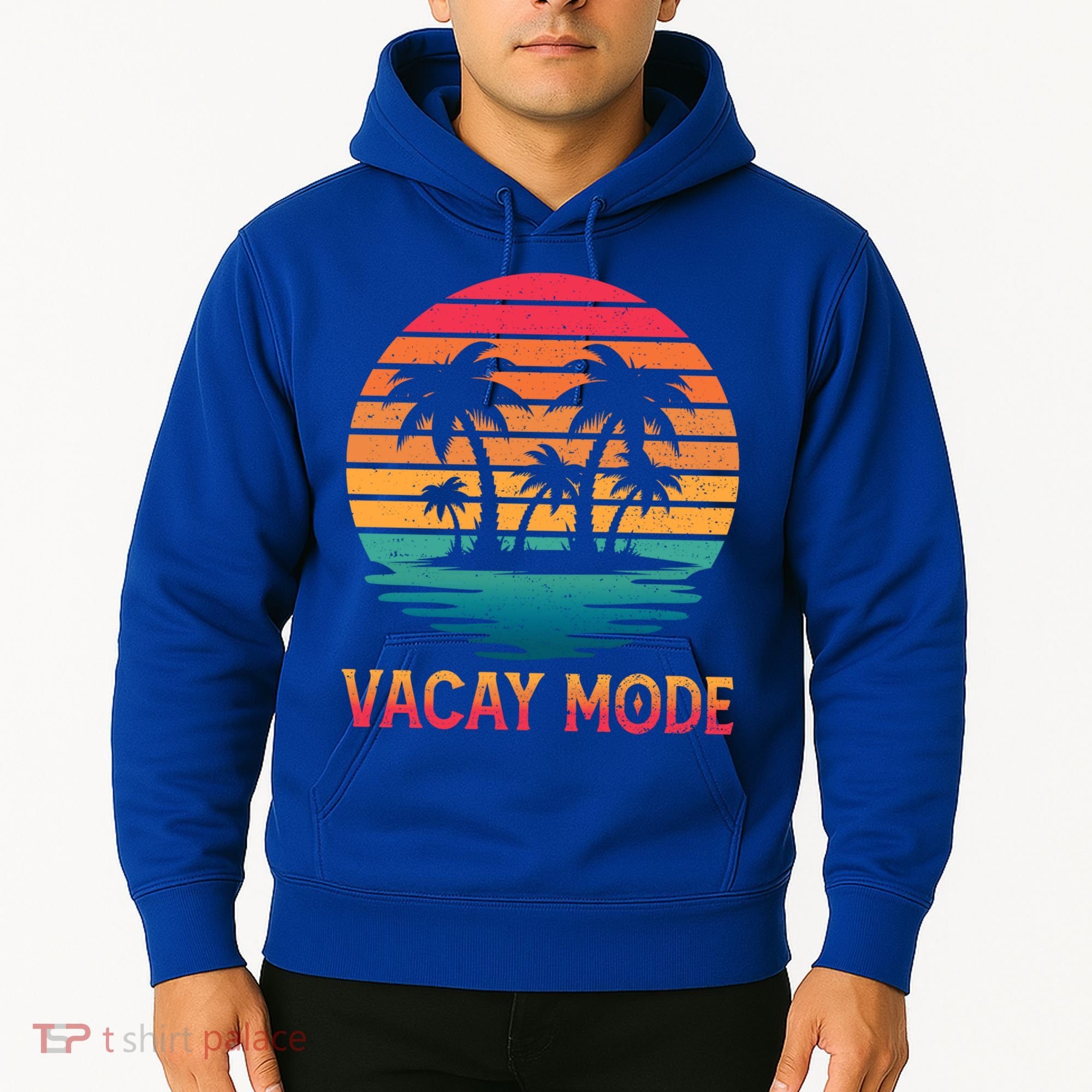 Vacay Mode Coconut Palm Trees Retro Tropical Summer Vibes Cute Gift Hoodie