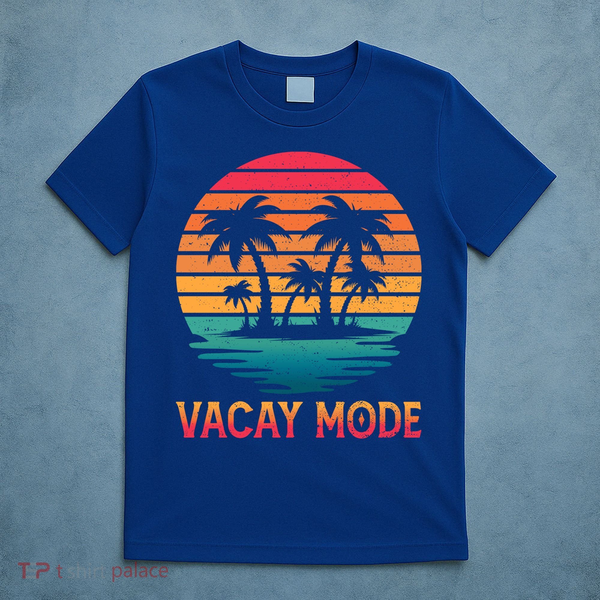 Vacay Mode Coconut Palm Trees Retro Tropical Summer Vibes Cute Gift T-Shirt