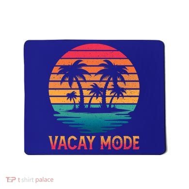 Vacay Mode Coconut Palm Trees Retro Tropical Summer Vibes Cute Gift Mousepad