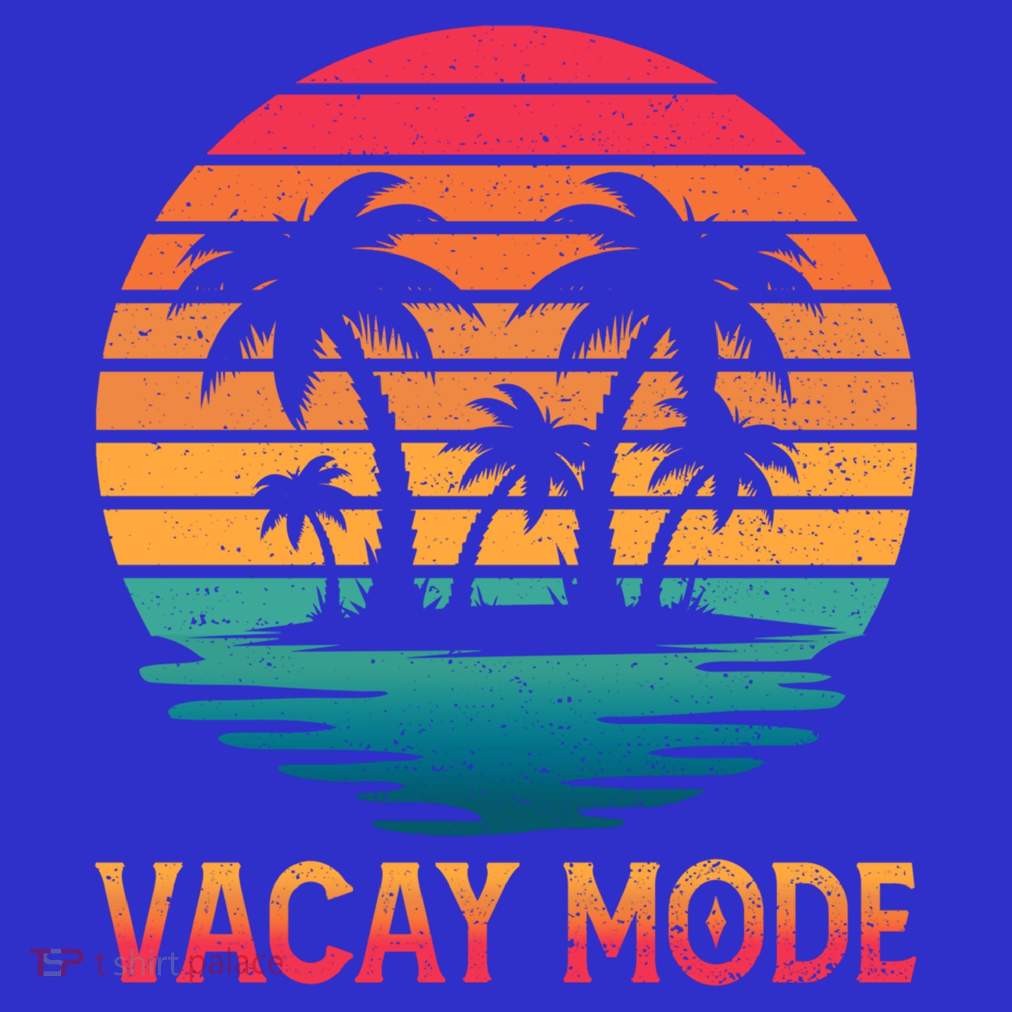 Vacay Mode Coconut Palm Trees Retro Tropical Summer Vibes Cute Gift Mousepad