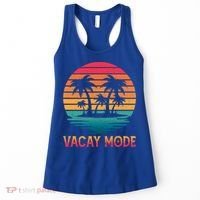 Vacay Mode Coconut Palm Trees Retro Tropical Summer Vibes Cute Gift Women's Tank Top thumb 0