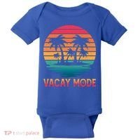 Vacay Mode Coconut Palm Trees Retro Tropical Summer Vibes Cute Gift Baby Bodysuit thumb 0