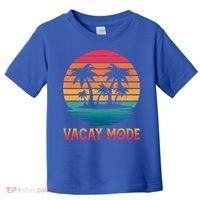 Vacay Mode Coconut Palm Trees Retro Tropical Summer Vibes Cute Gift Toddler T-Shirt thumb 0