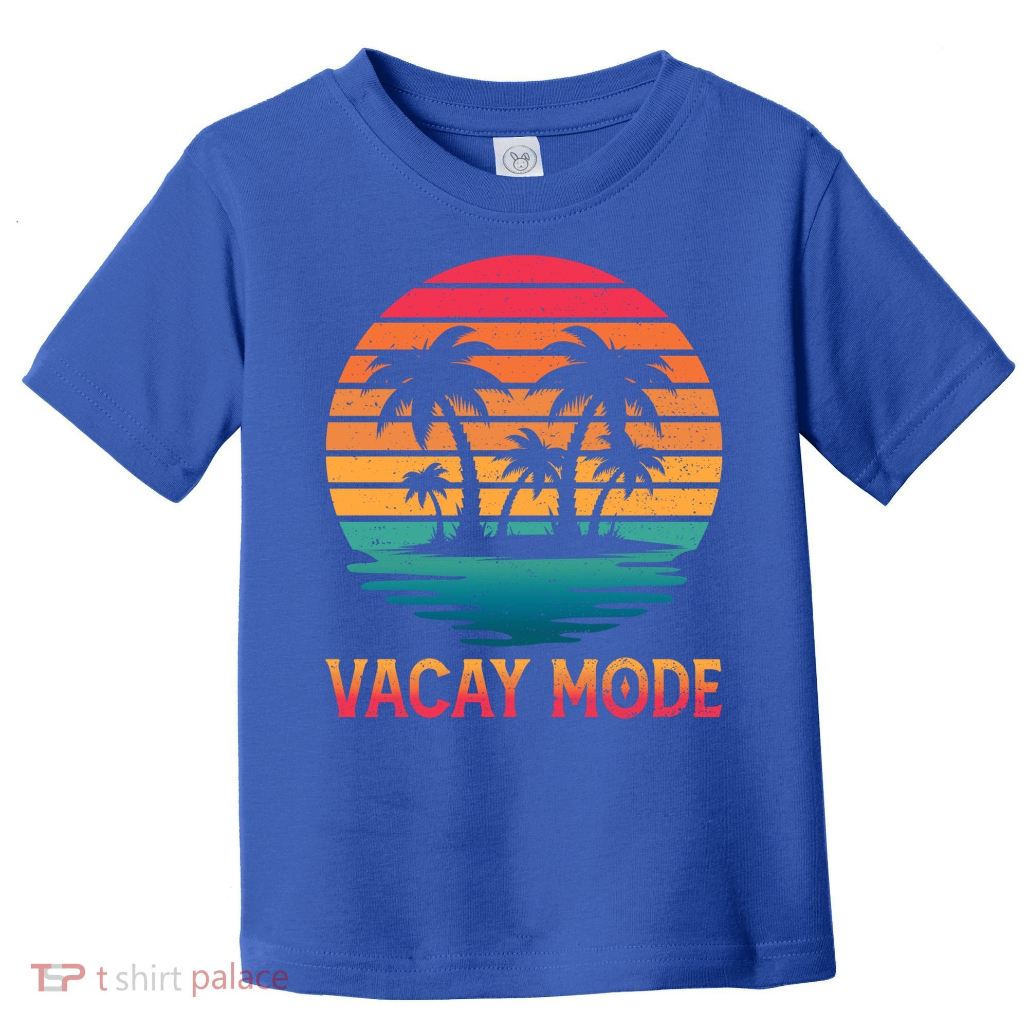 Vacay Mode Coconut Palm Trees Retro Tropical Summer Vibes Cute Gift Toddler T-Shirt