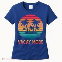 Vacay Mode Coconut Palm Trees Retro Tropical Summer Vibes Cute Gift Women's T-Shirt thumb 0