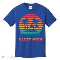 Vacay Mode Coconut Palm Trees Retro Tropical Summer Vibes Cute Gift Kids T-Shirt thumb 0