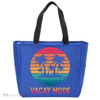Vacay Mode Coconut Palm Trees Retro Tropical Summer Vibes Cute Gift Tote Bag
