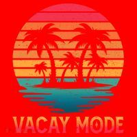 Vacay Mode Coconut Palm Trees Retro Tropical Summer Vibes Cute Gift Santa Hat thumb 1