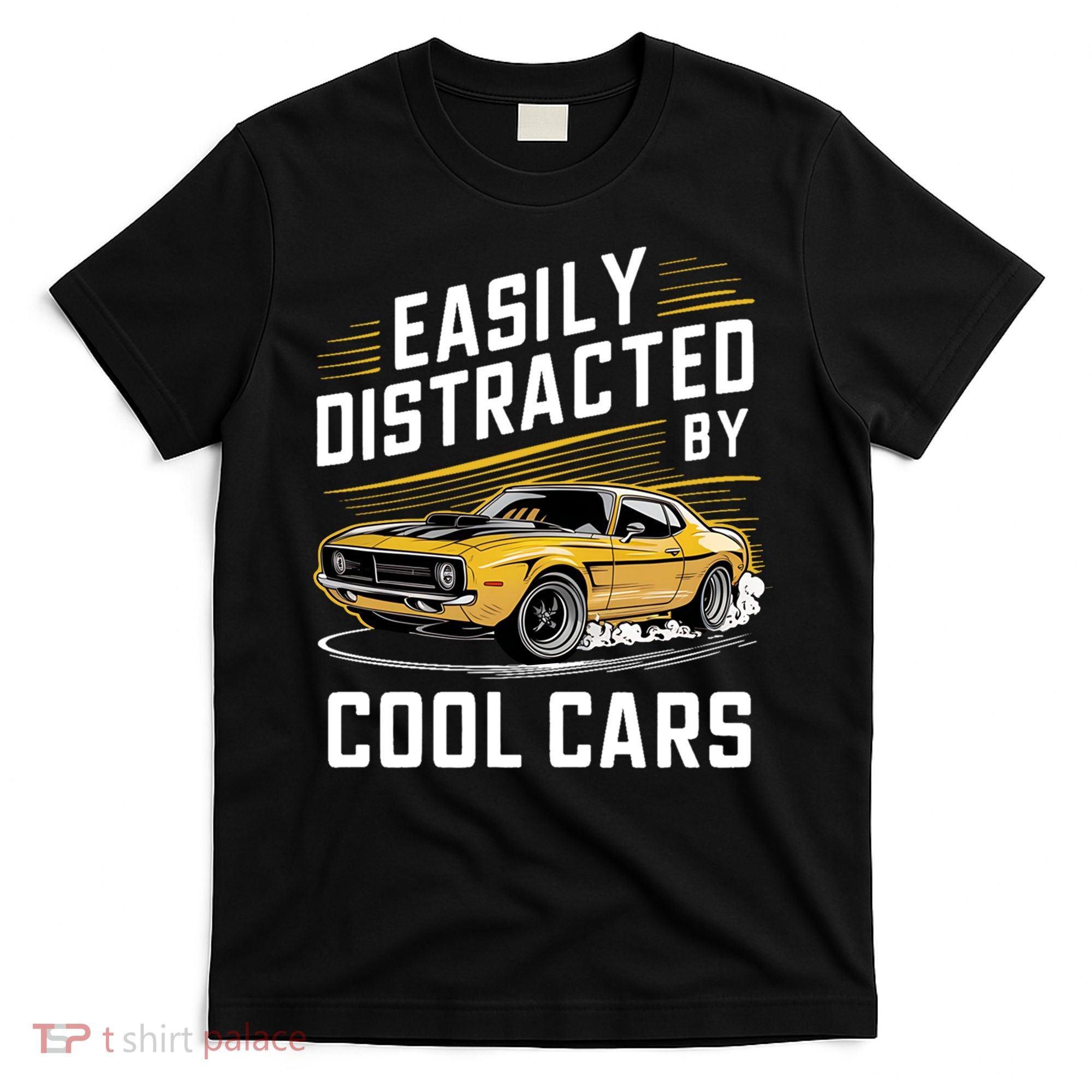  Vintage Muscle Car Easily Distracted By Cool Cars Cute Gift T-Shirt
