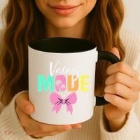 Vacay Mode Coquette Bow Summer Vacation Family Cruise Women Coffee Mug thumb 3