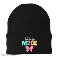 Vacay Mode Coquette Bow Summer Vacation Family Cruise Women Beanie thumb 0
