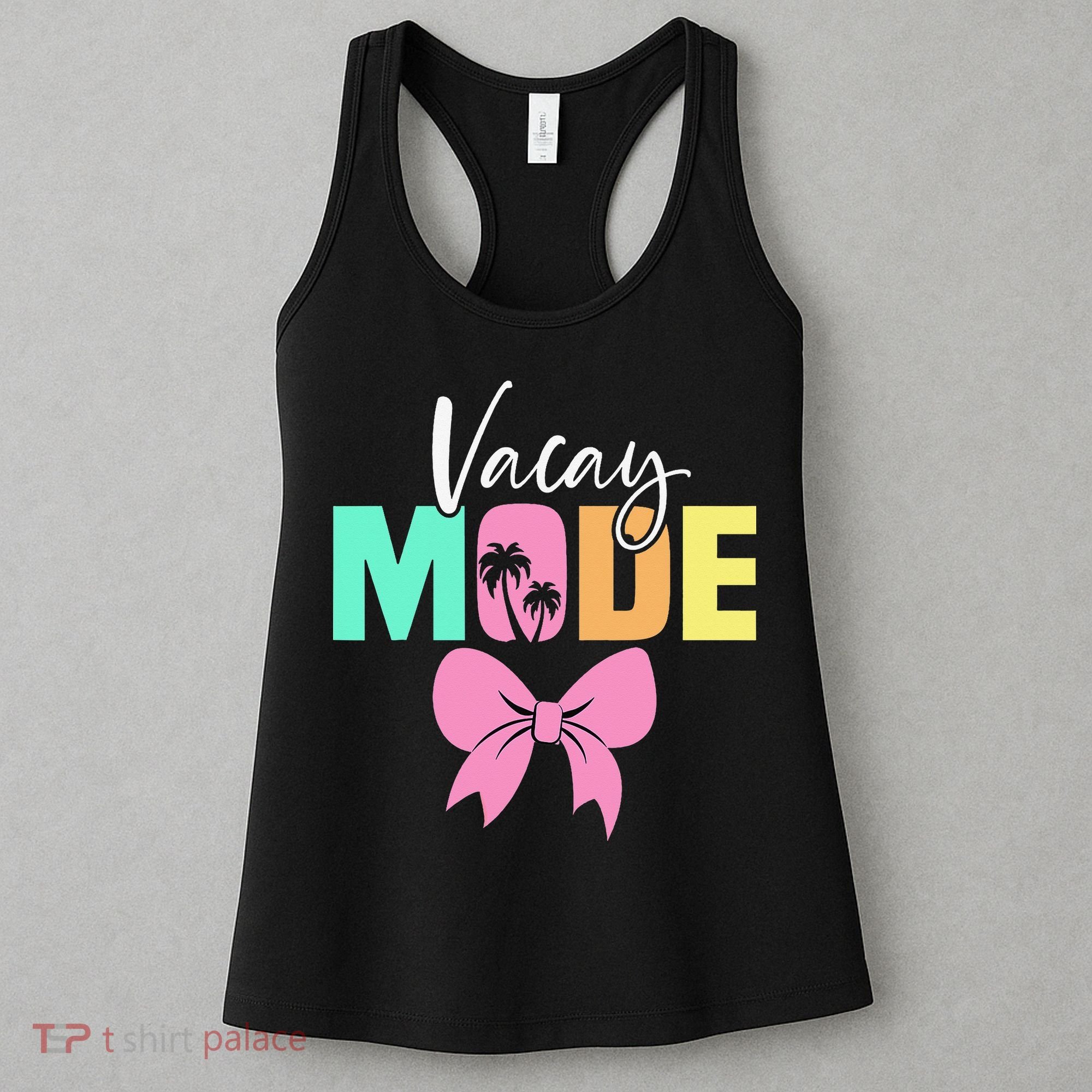 Vacay Mode Coquette Bow Summer Vacation Family Cruise Women Women's Tank Top