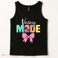 Vacay Mode Coquette Bow Summer Vacation Family Cruise Women Tank Top thumb 2