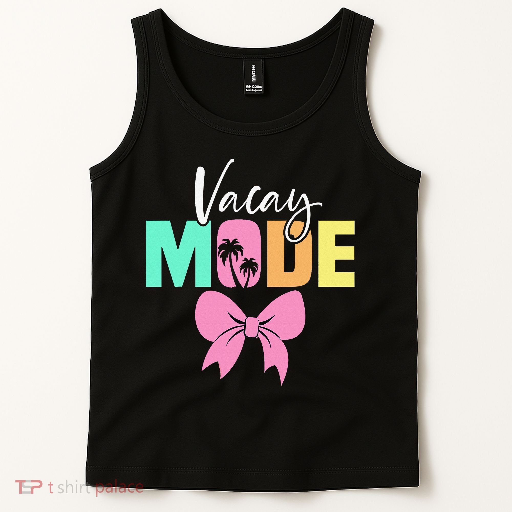 Vacay Mode Coquette Bow Summer Vacation Family Cruise Women Tank Top