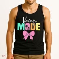 Vacay Mode Coquette Bow Summer Vacation Family Cruise Women Tank Top thumb 3