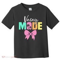 Vacay Mode Coquette Bow Summer Vacation Family Cruise Women Toddler T-Shirt thumb 0