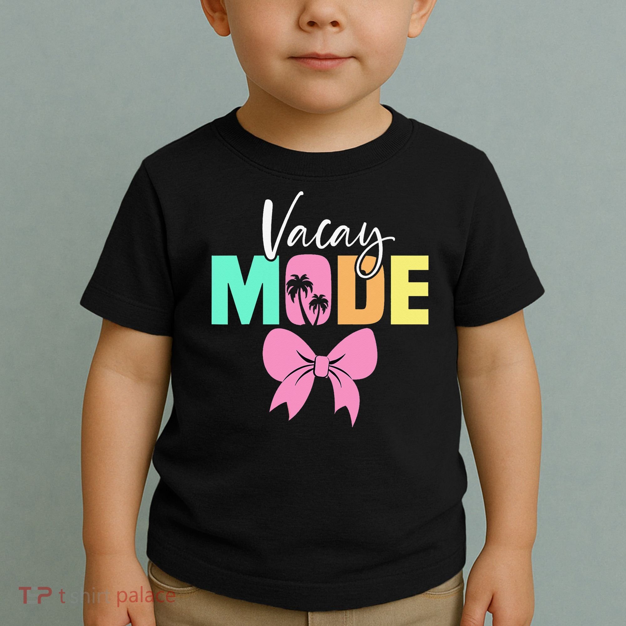 Vacay Mode Coquette Bow Summer Vacation Family Cruise Women Toddler T-Shirt