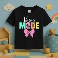 Vacay Mode Coquette Bow Summer Vacation Family Cruise Women Toddler T-Shirt thumb 3