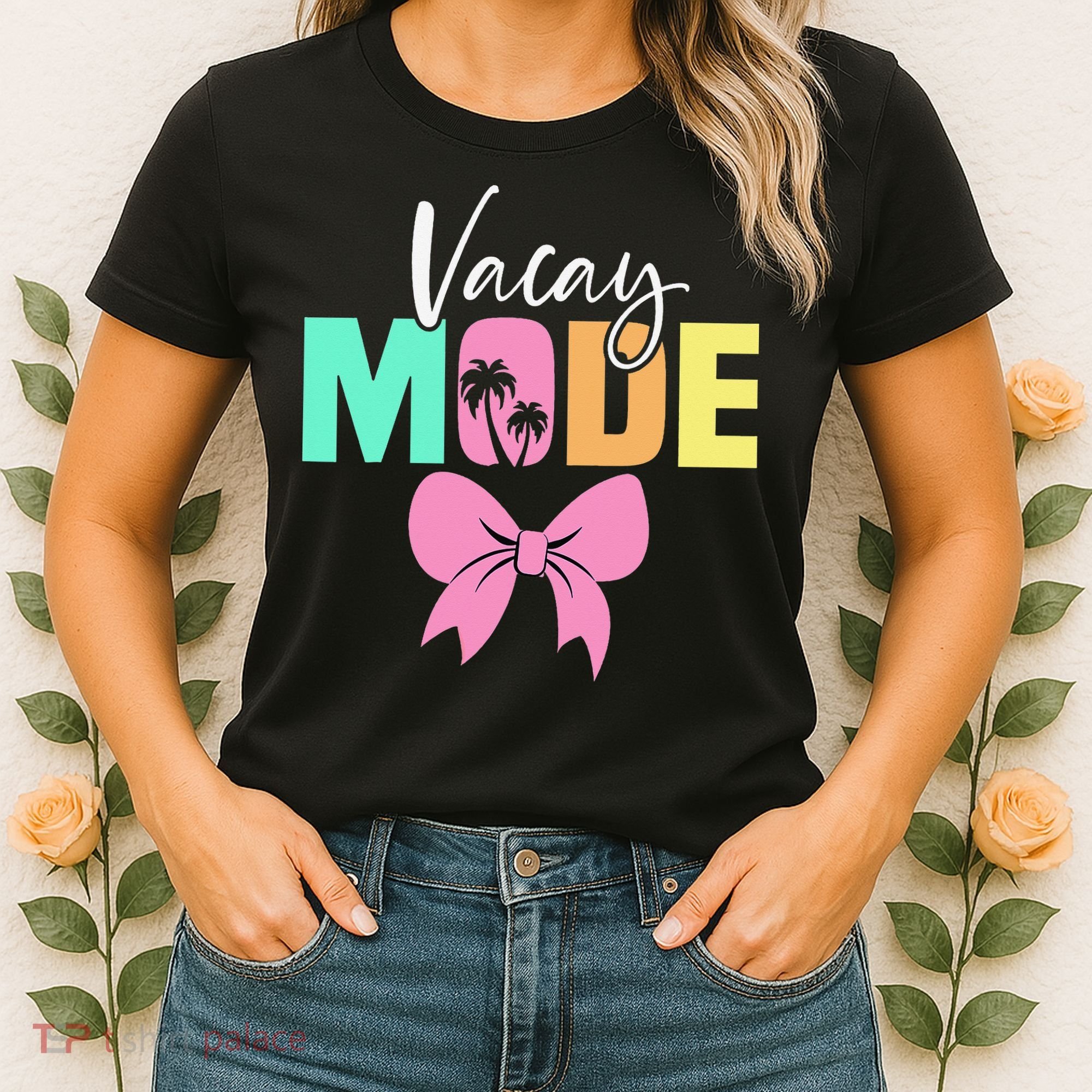 Vacay Mode Coquette Bow Summer Vacation Family Cruise Women Women's T-Shirt