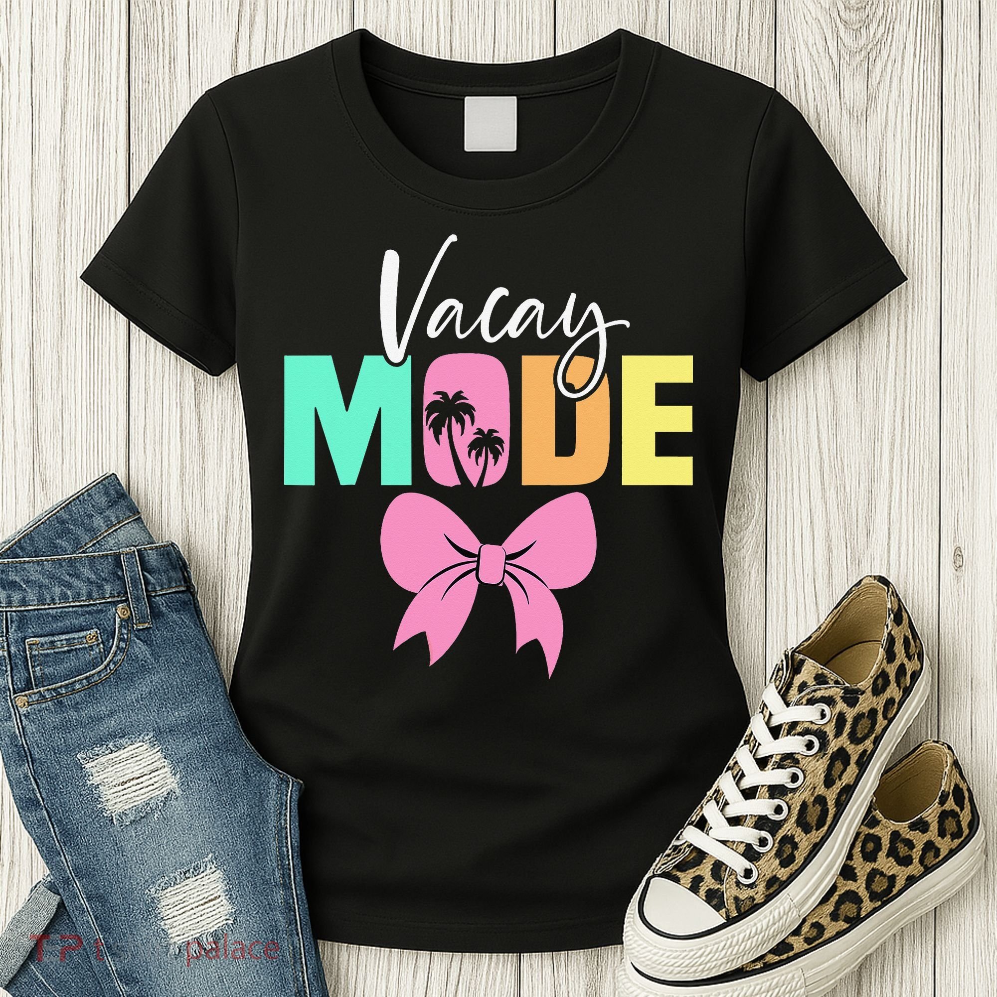 Vacay Mode Coquette Bow Summer Vacation Family Cruise Women Women's T-Shirt