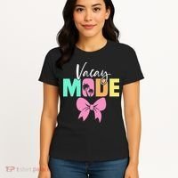 Vacay Mode Coquette Bow Summer Vacation Family Cruise Women Women's T-Shirt thumb 4
