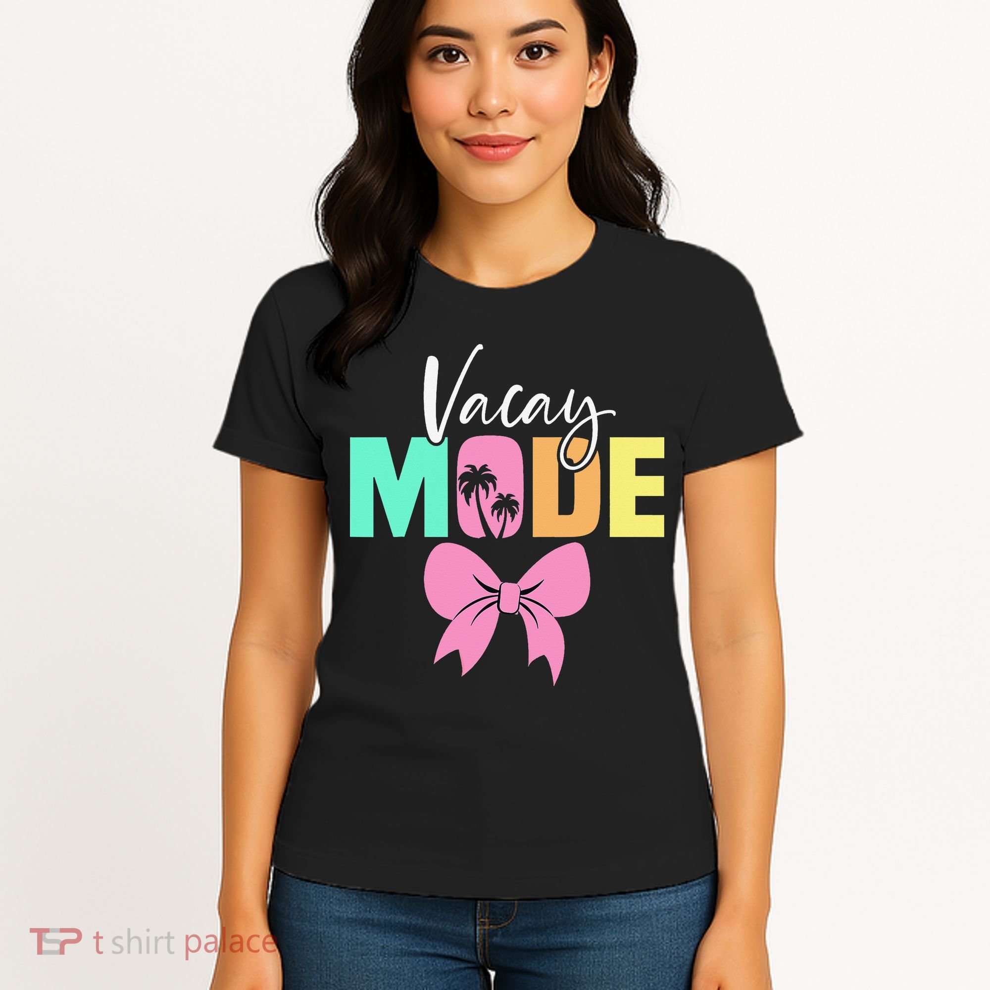 Vacay Mode Coquette Bow Summer Vacation Family Cruise Women Women's T-Shirt
