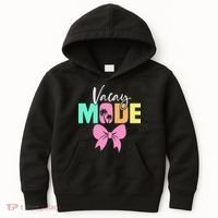 Vacay Mode Coquette Bow Summer Vacation Family Cruise Women Kids Hoodie thumb 0