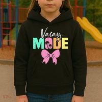 Vacay Mode Coquette Bow Summer Vacation Family Cruise Women Kids Hoodie thumb 3