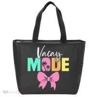 Vacay Mode Coquette Bow Summer Vacation Family Cruise Women Tote Bag thumb 0