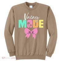 Vacay Mode Coquette Bow Summer Vacation Family Cruise Women Sweatshirt thumb 0
