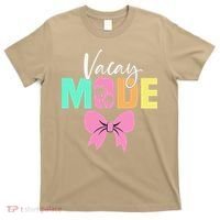 Vacay Mode Coquette Bow Summer Vacation Family Cruise Women T-Shirt thumb 0
