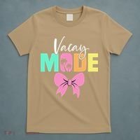 Vacay Mode Coquette Bow Summer Vacation Family Cruise Women T-Shirt thumb 5