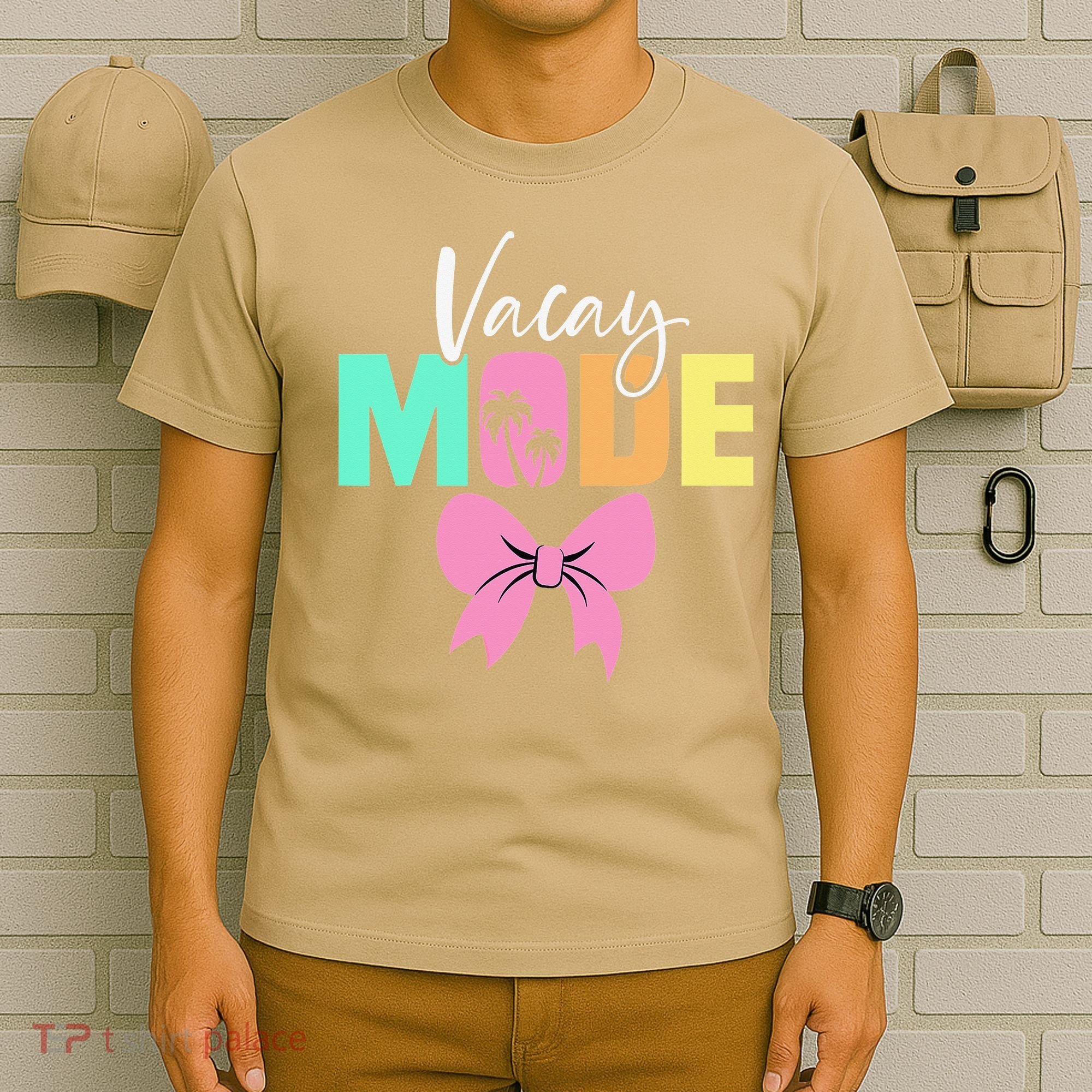 Vacay Mode Coquette Bow Summer Vacation Family Cruise Women T-Shirt
