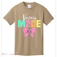 Vacay Mode Coquette Bow Summer Vacation Family Cruise Women Kids T-Shirt thumb 0