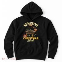 Venison Meat Chart The Christmas Meat Deer Hunter Hunting Hoodie thumb 0
