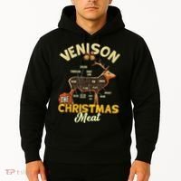 Venison Meat Chart The Christmas Meat Deer Hunter Hunting Hoodie thumb 2