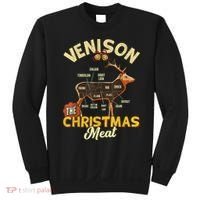 Venison Meat Chart The Christmas Meat Deer Hunter Hunting Sweatshirt thumb 0