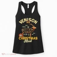 Venison Meat Chart The Christmas Meat Deer Hunter Hunting Women's Tank Top thumb 0