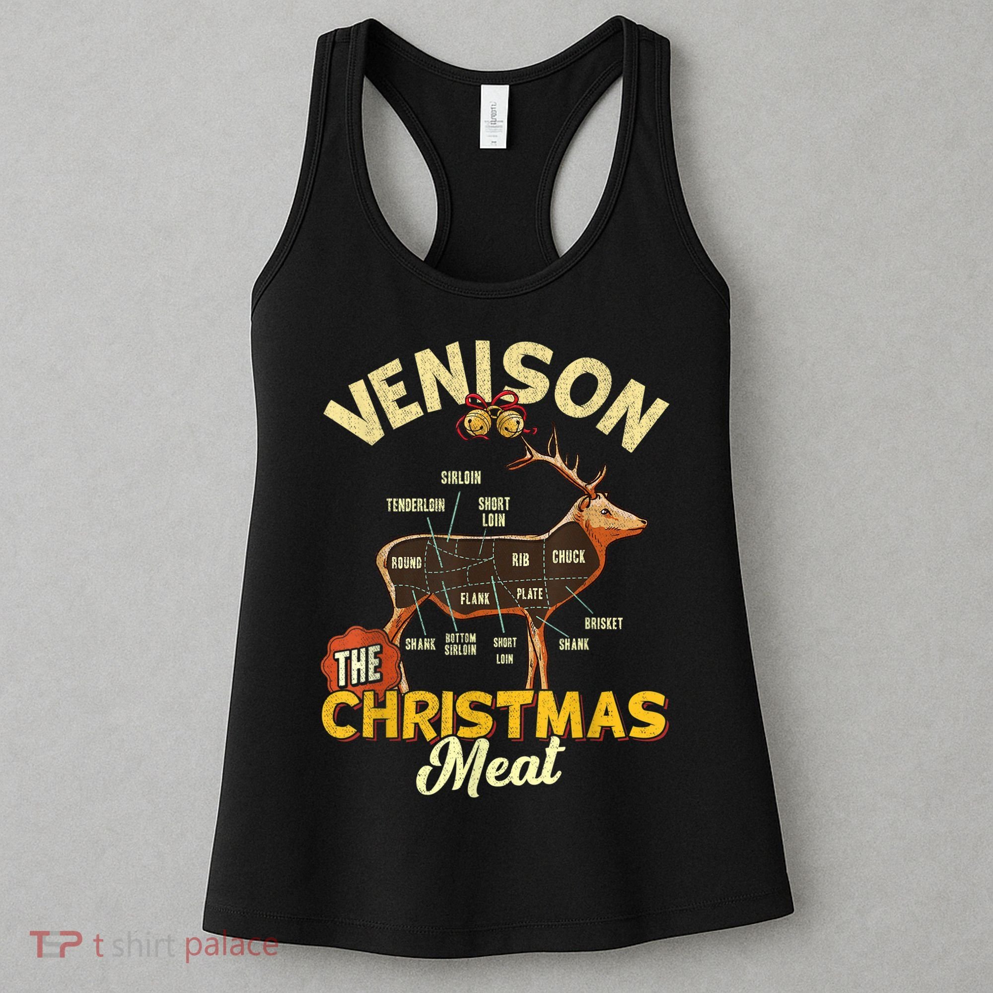 Venison Meat Chart The Christmas Meat Deer Hunter Hunting Women's Tank Top