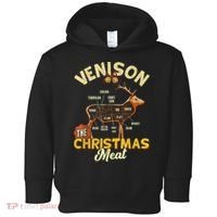 Venison Meat Chart The Christmas Meat Deer Hunter Hunting Toddler Hoodie thumb 0