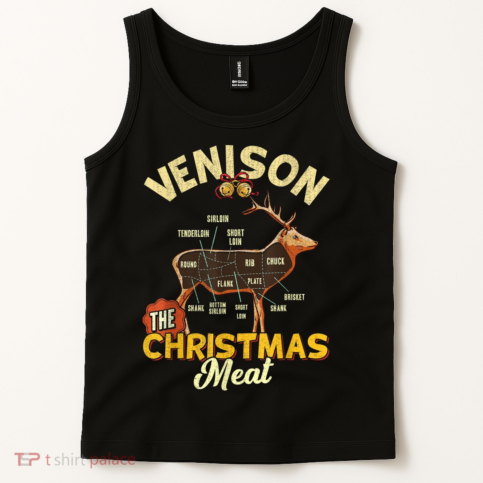 Venison Meat Chart The Christmas Meat Deer Hunter Hunting Tank Top