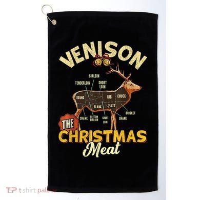 Venison Meat Chart The Christmas Meat Deer Hunter Hunting Golf Towel