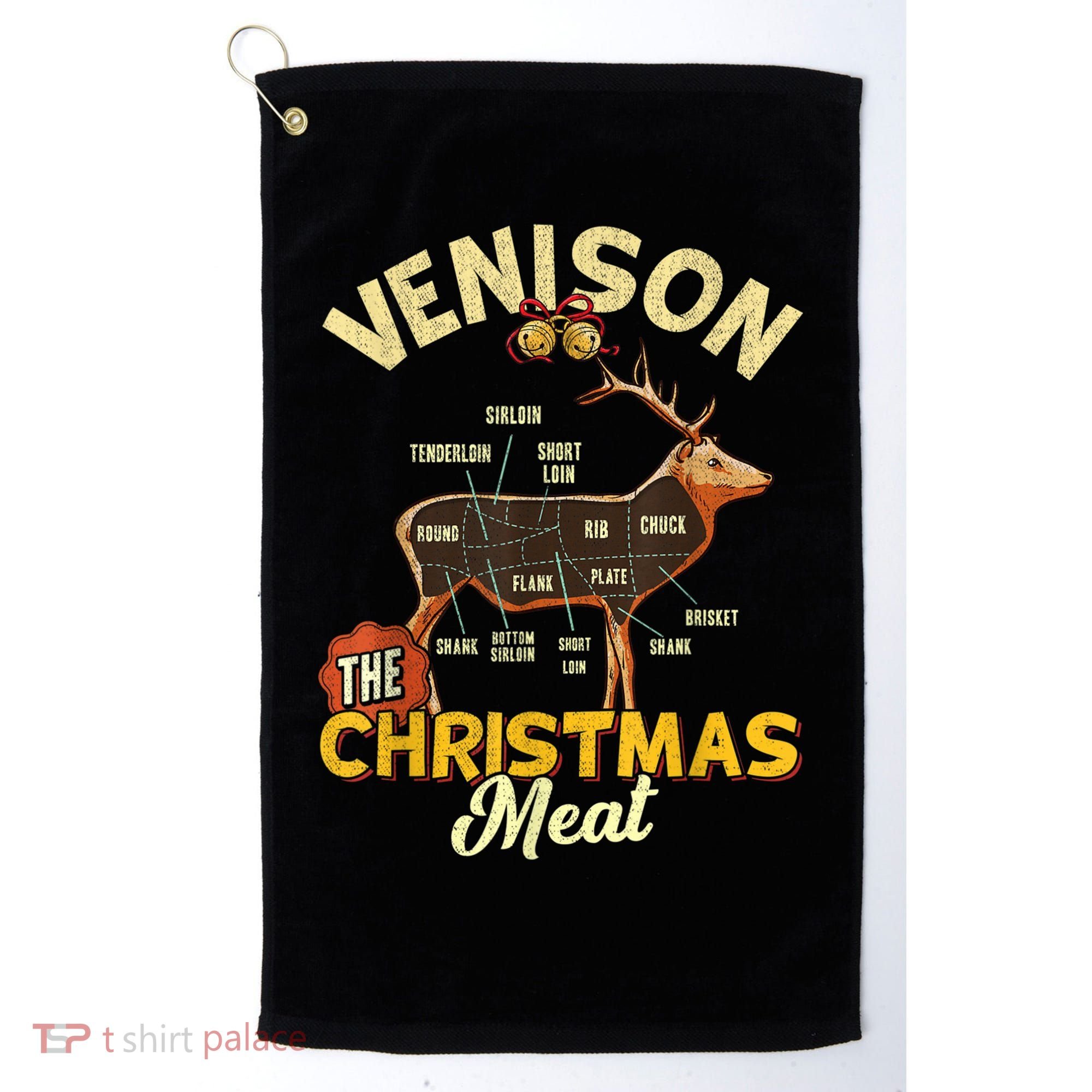 Venison Meat Chart The Christmas Meat Deer Hunter Hunting Golf Towel